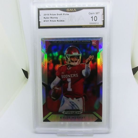 2019 Prizm Drafts Picks Kyler Murray #101 Prizm Rookie GMA 10 - Picture 4 of 4